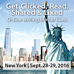 Get Clicked, Read, Shared and Liked - Online writing workshop in New York
