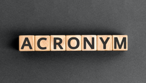 How to use acronyms