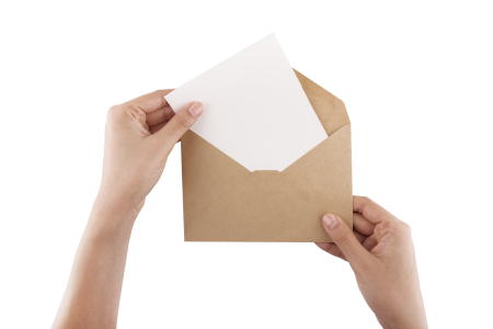 Get recipients to open the email envelope