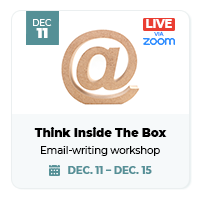 Think Inside the Inbox - Ann Wylie's email-writing workshop on Dec. 11-15