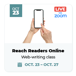 Reach Readers Online - Ann Wylie's web-writing workshop, starting Oct. 23