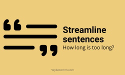 Are your sentences too long?